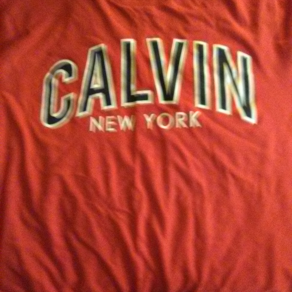 Calvin Klein red mens xl t shirt